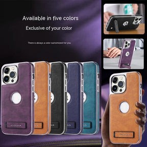 Ultimate Drop-Resistant Leather Phone Case - Compatible with iPhone Models