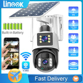 Linook v380 Pro 8MP 4K, solar wireless CCTV camera, 10X magnification,