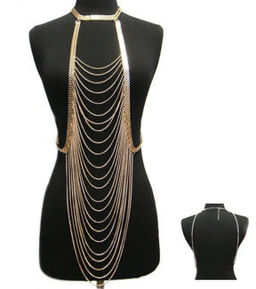 Body chain jewelry long necklace - StylishShop