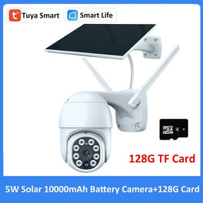 Camera 3MP Tuya Smart Wireless WiFi Outdoor Solar Battery Powered PTZ PIR - StylishShop