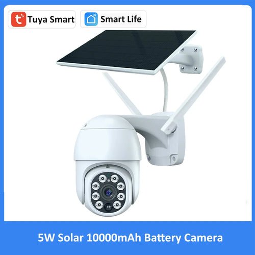 Camera 3MP Tuya Smart Wireless WiFi Outdoor Solar Battery Powered PTZ PIR - StylishShop