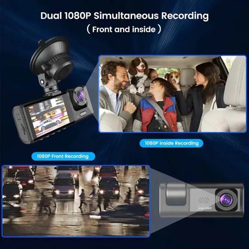 Cameras Dash Cams with IR Night Vision Loop Recording and 2" IPS Screen Full HD 1080P - StylishShop