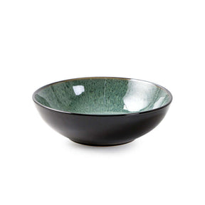 Creative Western Food Plate Vegetable Plate Kiln Change Peacock Green Bowl - StylishShop