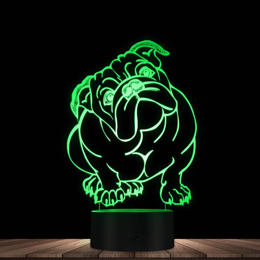 Dog LED Acrylic Small Night Light 295g - StylishShop