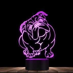 Dog LED Acrylic Small Night Light 295g - StylishShop