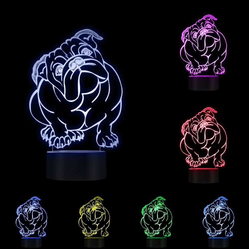 Dog LED Acrylic Small Night Light 295g - StylishShop