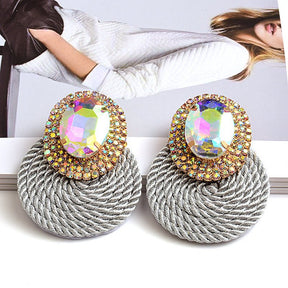 Earrings New Color Crystal Diamond Jewelry - StylishShop