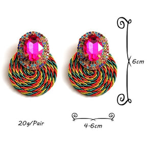 Earrings New Color Crystal Diamond Jewelry - StylishShop