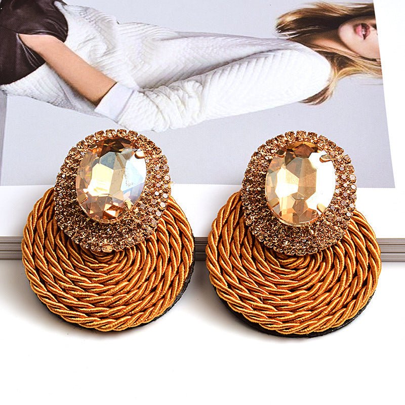 Earrings New Color Crystal Diamond Jewelry - StylishShop