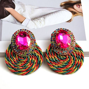 Earrings New Color Crystal Diamond Jewelry - StylishShop