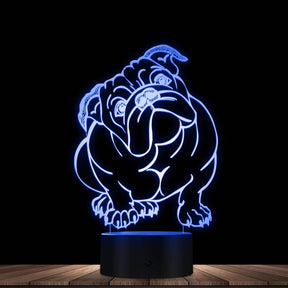 Dog LED Acrylic Small Night Light 295g