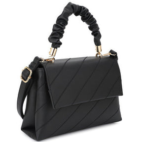 Fashion Smooth Pattern Wrinkle Handle Crossbody Bag - StylishShop