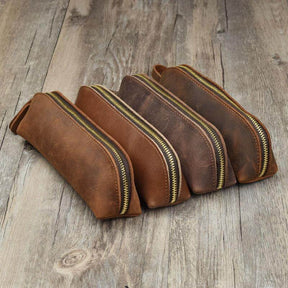 Handmade Genuine Leather Pencil Bag - StylishShop