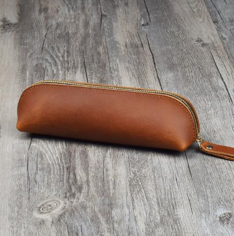 Handmade Genuine Leather Pencil Bag - StylishShop