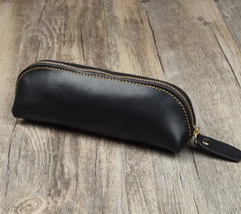 Handmade Genuine Leather Pencil Bag - StylishShop