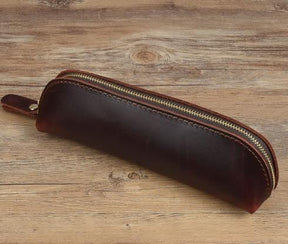 Handmade Genuine Leather Pencil Bag - StylishShop