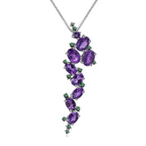 Inlaid with Exaggerated Amethyst Handmade Jewelry - StylishShop