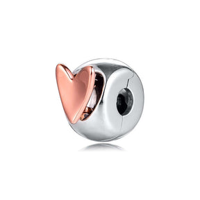 Jewelry Rose Golden Heart Bead - StylishShop