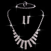 jewelry set, foreign trade explosion jewelry, bridal jewelry four sets, wedding match crystal jewelry set - StylishShop