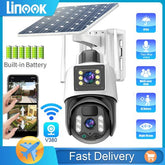 Linook v380 Pro 8MP 4K, solar wireless CCTV camera, 10X magnification, - StylishShop