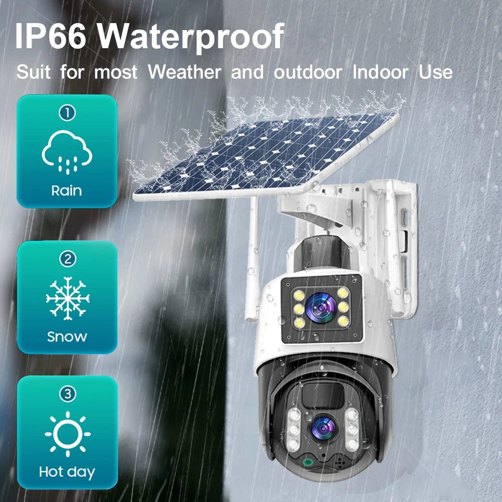 Linook v380 Pro 8MP 4K, solar wireless CCTV camera, 10X magnification, - StylishShop