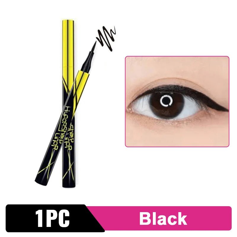 Long - Lasting Waterproof Black Eyeliner Pencil - Quick - Dry, No Blooming - 36H Wear - Professional/Home Use - StylishShop