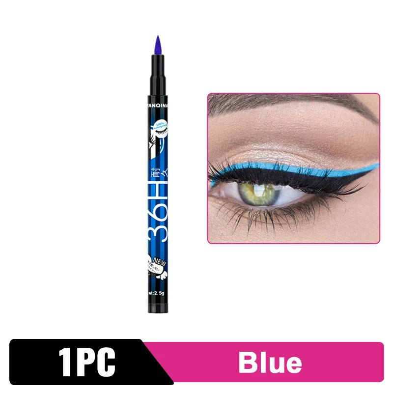 Long - Lasting Waterproof Black Eyeliner Pencil - Quick - Dry, No Blooming - 36H Wear - Professional/Home Use - StylishShop