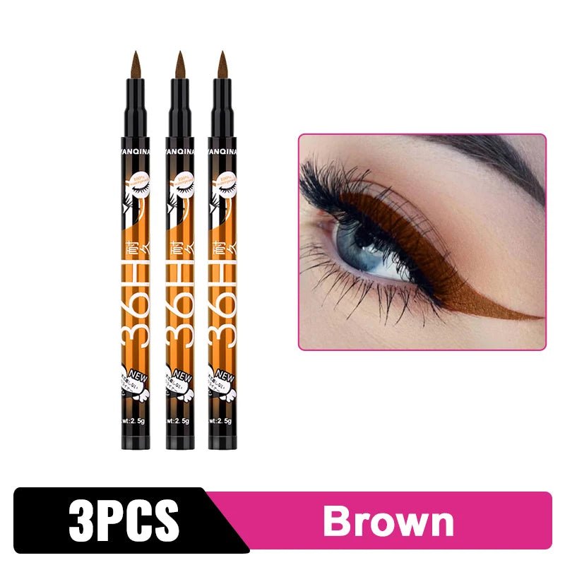 Long - Lasting Waterproof Black Eyeliner Pencil - Quick - Dry, No Blooming - 36H Wear - Professional/Home Use - StylishShop