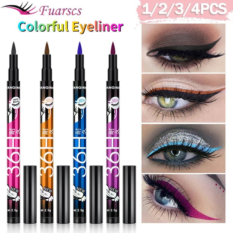 Long - Lasting Waterproof Black Eyeliner Pencil - Quick - Dry, No Blooming - 36H Wear - Professional/Home Use - StylishShop