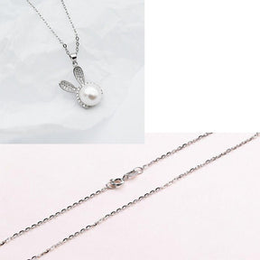 Luxury Cute Rabbit With Pearl Jewelry - StylishShop