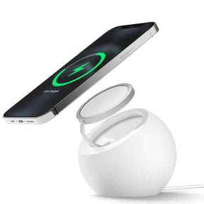 Magnetic Wireless Charger Stand Holder Mini Silicone Ball Shape Charging Dock Station Base - StylishShop