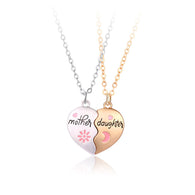 Mother Daughter Heart Pendant Necklace Set - Stylish Mother's Day Gift - StylishShop