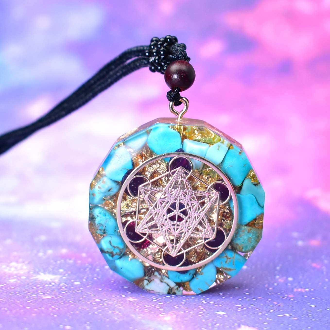 Natural Crystal Seven Chakra Pendant Jewelry - StylishShop