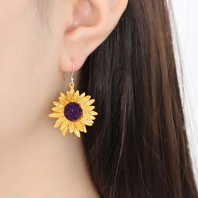 Niche Sunflower Ear Hook Jewelry - StylishShop