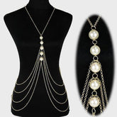 Pearl body chain jewelry - StylishShop