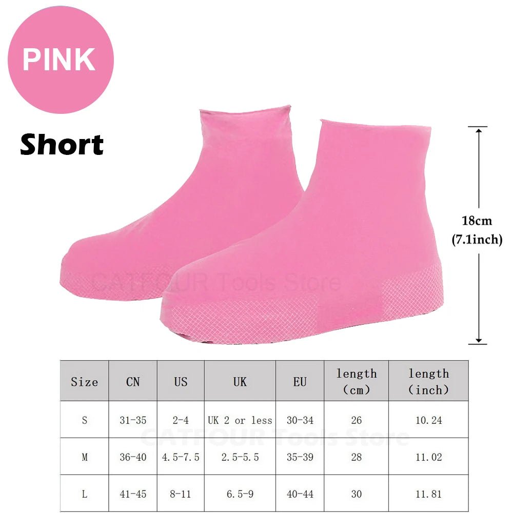 Premium Waterproof Silicone Shoe Covers - Non - Slip, Reusable, Anti - Slip - Ideal for Outdoor Rainy Days - StylishShop