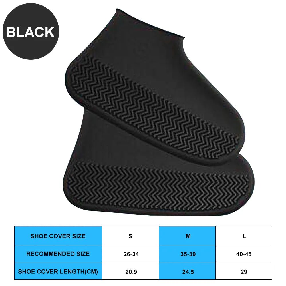 Premium Waterproof Silicone Shoe Covers - Non - Slip, Reusable, Anti - Slip - Ideal for Outdoor Rainy Days - StylishShop