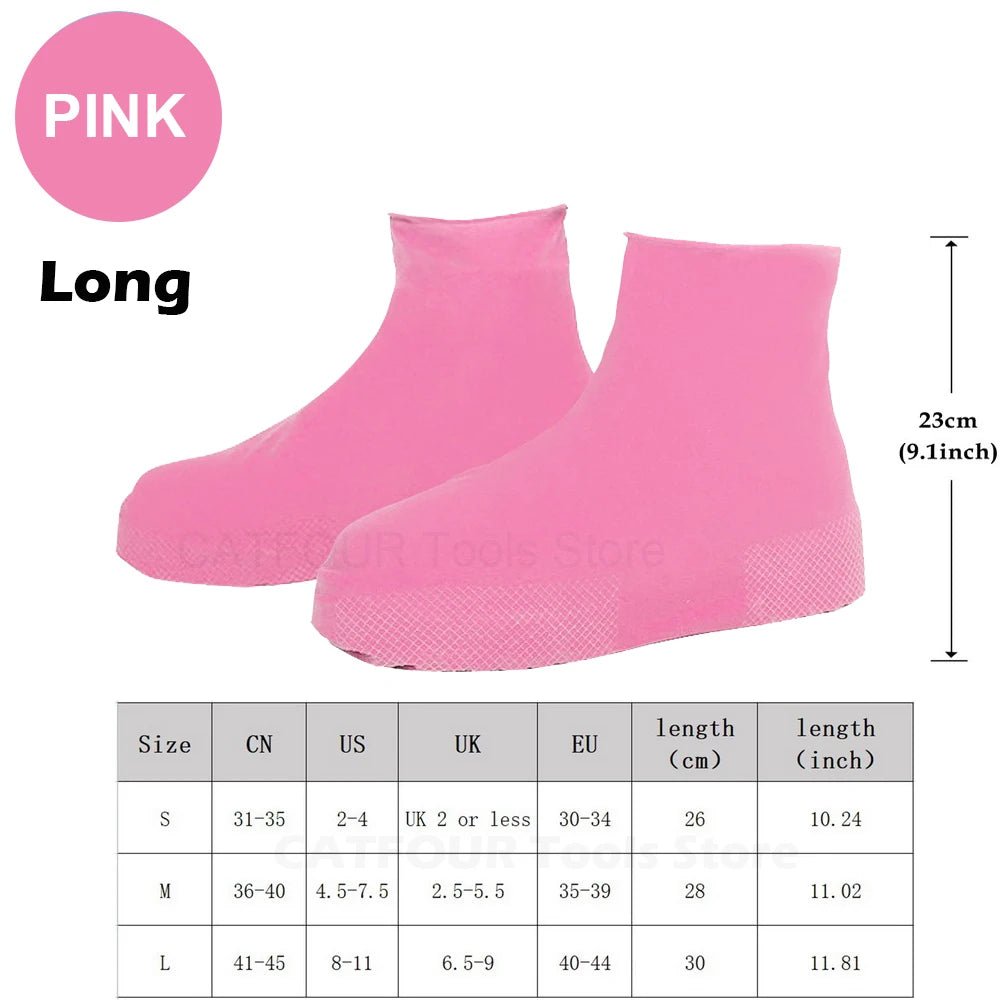 Premium Waterproof Silicone Shoe Covers - Non - Slip, Reusable, Anti - Slip - Ideal for Outdoor Rainy Days - StylishShop