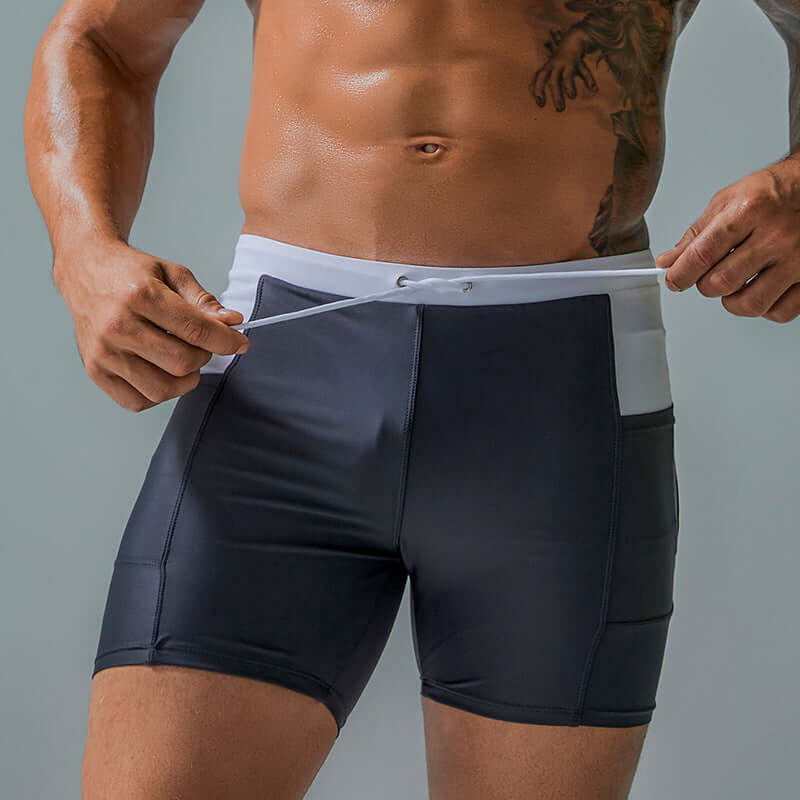 Professional Swimming Trunks With Side Pockets - StylishShop