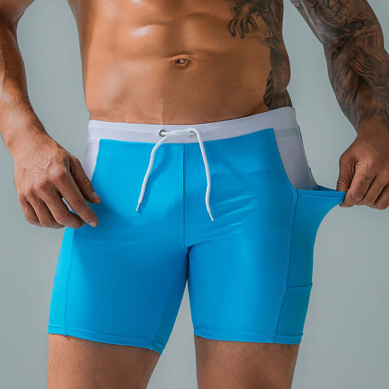 Professional Swimming Trunks With Side Pockets - StylishShop