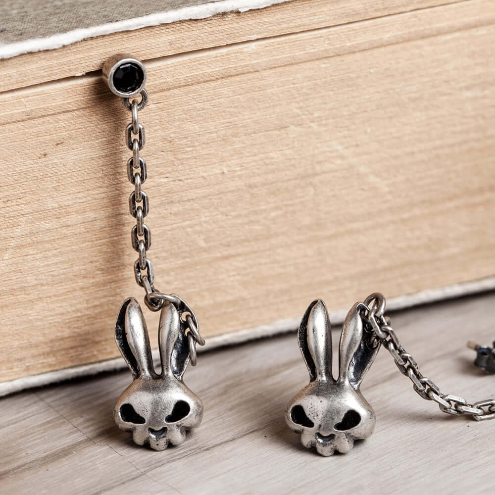 Retro Silver Rabbit Eardrop Jewelry - StylishShop