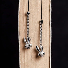 Retro Silver Rabbit Eardrop Jewelry - StylishShop