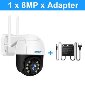 Smar 4K 8MP Wifi PTZ Camera 5x Digital Zoom AI Human Detect ONVIF - StylishShop