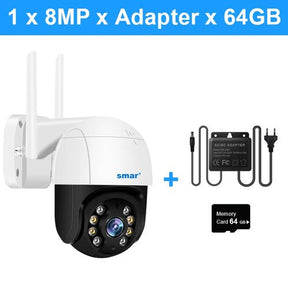 Smar 4K 8MP Wifi PTZ Camera 5x Digital Zoom AI Human Detect ONVIF - StylishShop