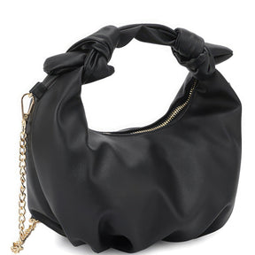 Smooth Round Handle Zipper Bag - StylishShop