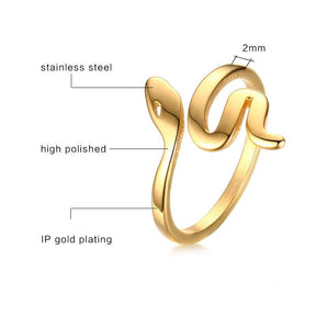 Stainless steel snake ring - StylishShop