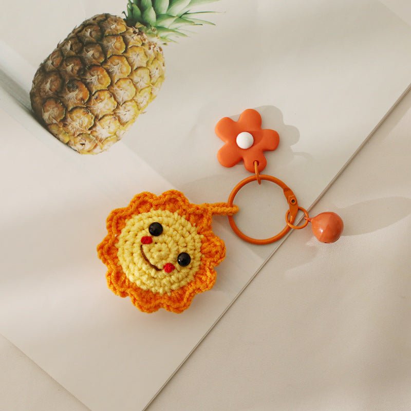 Sunflower Knitted Pendant Jewelry Cute Handmade - StylishShop