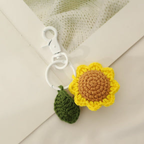 Sunflower Knitted Pendant Jewelry Cute Handmade - StylishShop