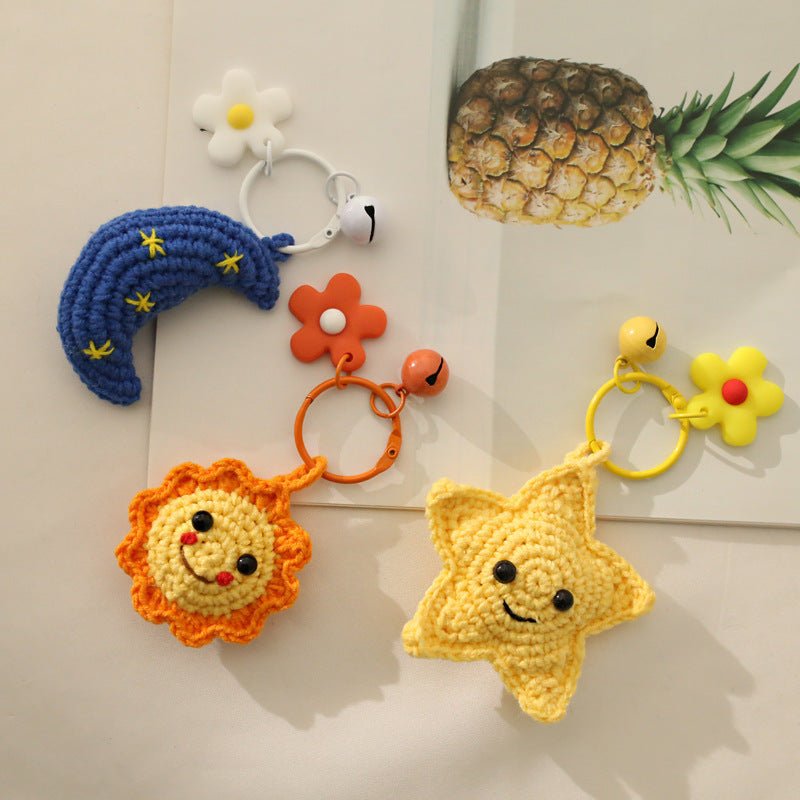 Sunflower Knitted Pendant Jewelry Cute Handmade - StylishShop