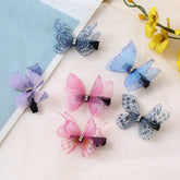 Three - dimensional tulle butterfly hairpin jewelry - StylishShop